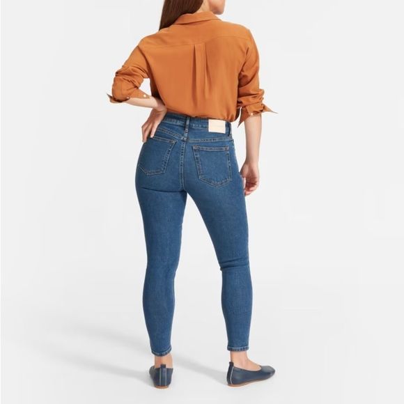 NWT Everlane The Curvy High-Rise Skinny Jean in Black, Size  26 - Picture 8 of 8